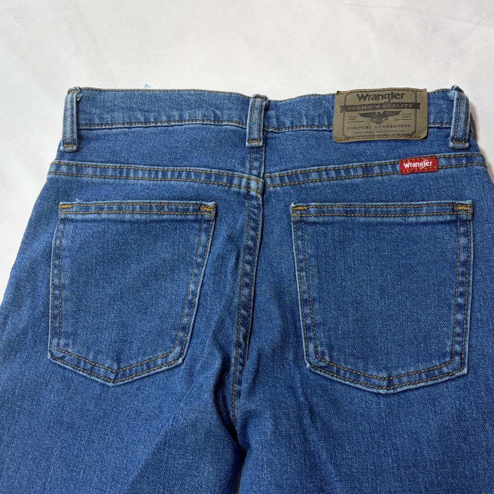 Boys wrangler NWT straight fit jeans size 12 slim flex - Picture 9 of 10